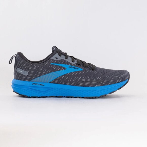 Nike | Shoes | Brooks Mens Black Pearl Blue Revel 6 Low Top  display picture 1
